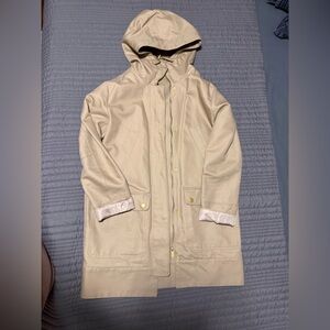 H&M Cream Trench Coat with Hood